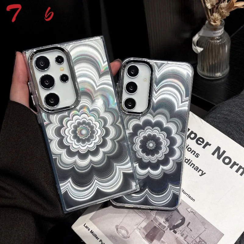 Gradient Mandala Phantom Flower Case For Samsung Galaxy S26 S25 Edge S24 S23 S22 S21 S20 Ultra Plus FE Shockproof Cover