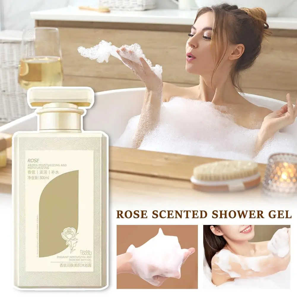 

300ml Body Wash Perfume Long Lasting Fragrance Moisturizing Beautifying Body Shower Bath Wash Body Gel Perfume Lotion Care W2U9