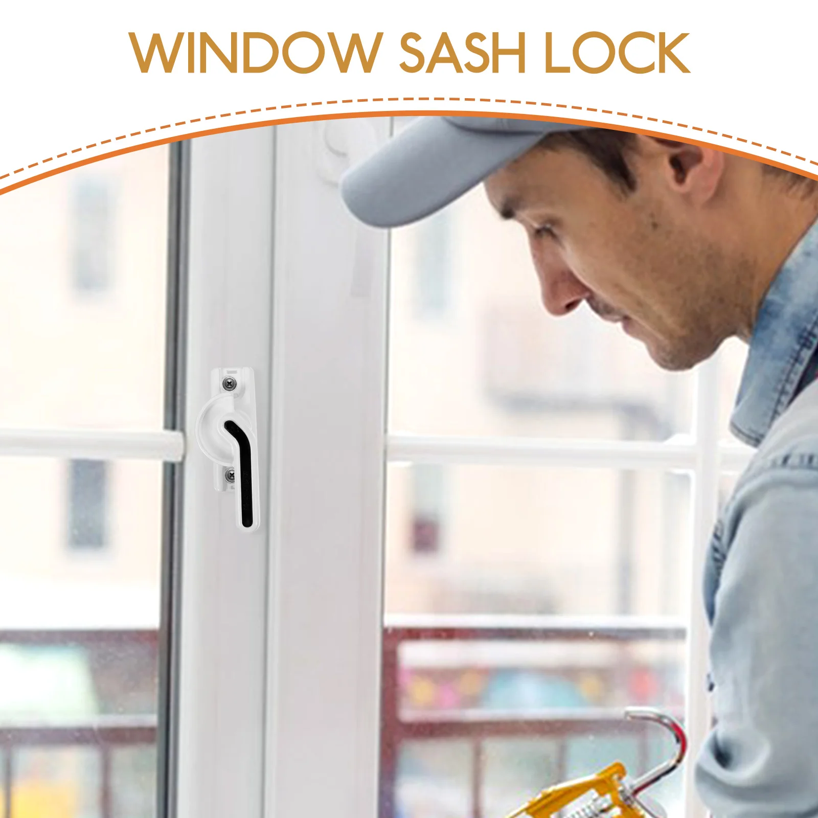 

2pcs Metal Window Sash Locks Security Locks For Double Hung Sliding Windows Child Proof Home Security Replacement Hardware