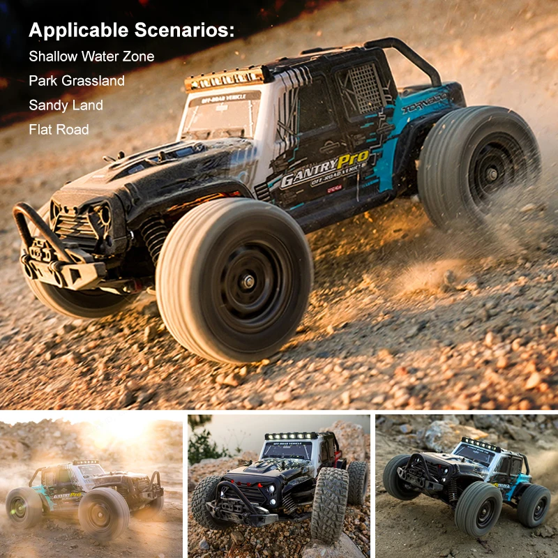 1:16 RC Car Off Road 4x4 Brushed Or Brushless 2.4G 50KM/H Or 70KM/H Fast Remote Control Car with LED Truck 16101 16102 16103