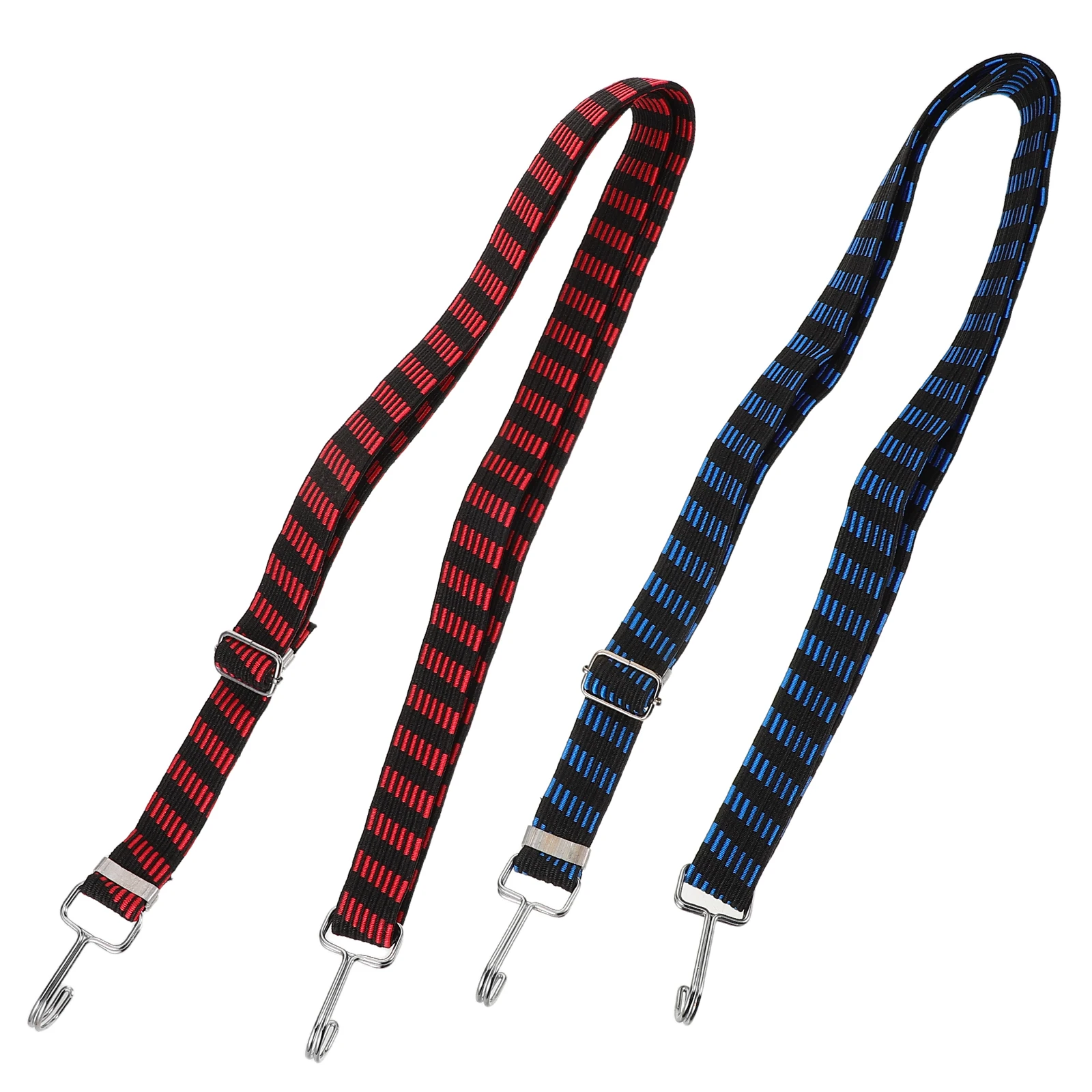 

2 Pcs Luggage Strap Elastic Ropes for Elasticity Bike Rack Cords Bundle Flat Bungee