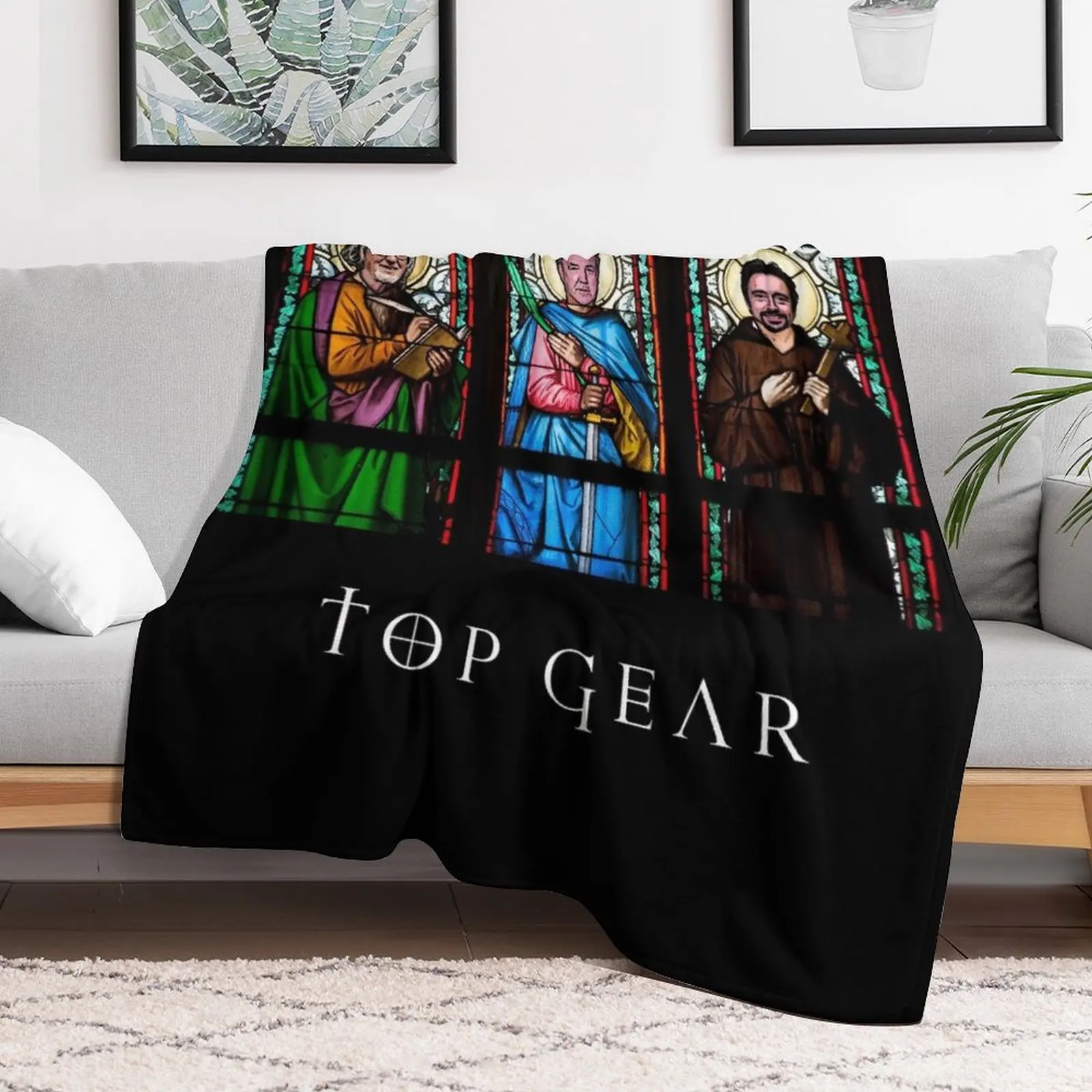 Clarkson May Hammond Our Three Saints Throw Blanket Year Round Soft Comfortable Blanket for Home