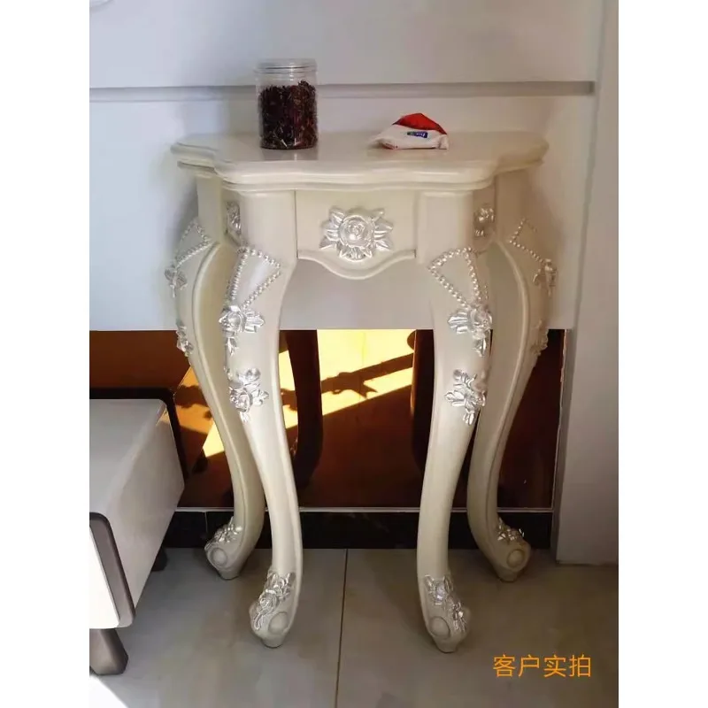 Entrance cabinet European table against the wall End view table Corridor side cabinet partition Living room light