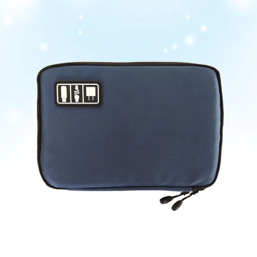 

Waterproof 2 Layer Digital Gadget Case USB Cable Storage Organizer Travel Pouch Camouflage Green