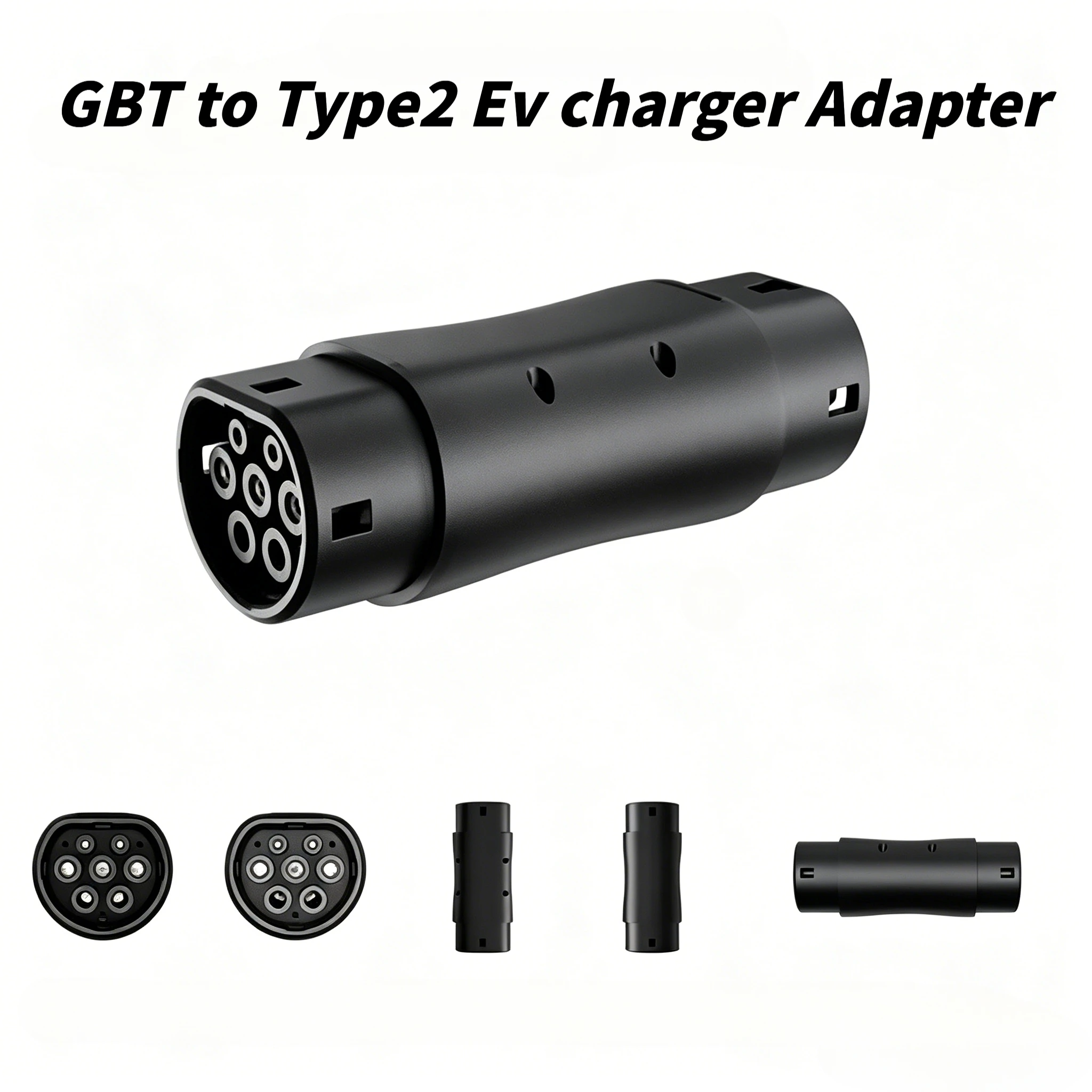 GBT to Type 2 EV Charging Adapter IEC 62196‑2 EVSE Charger Converter 32A 1 & 3Phase Connector for Type 2 Electric Vehicles