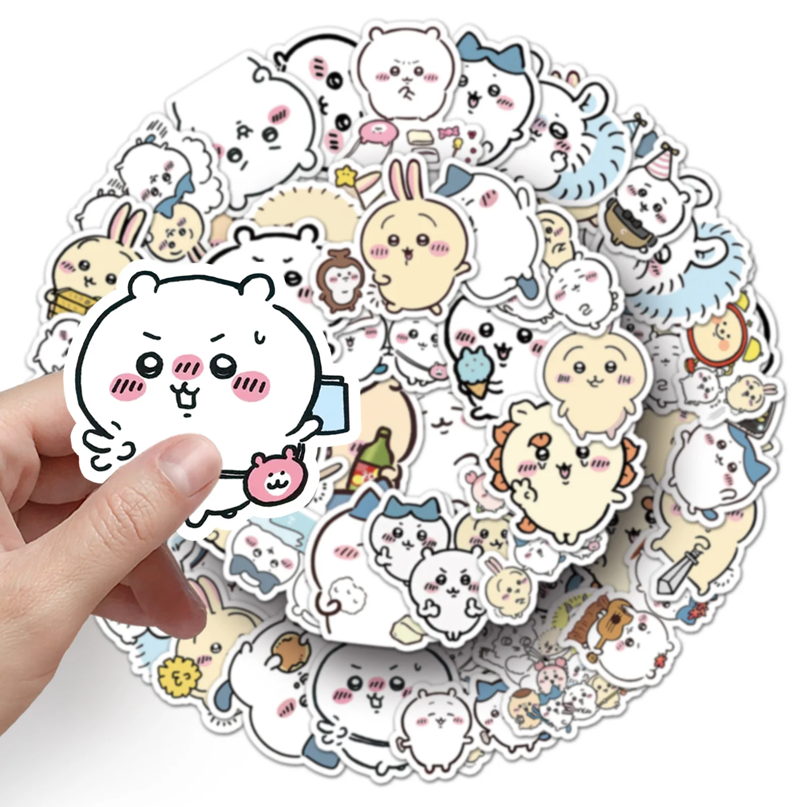 Cartoon Chikawa Stickers Scooter Guitar Water Cup Decoration Stickers Anime Student Cup Luggage Diy Mobile Tablet Sticker