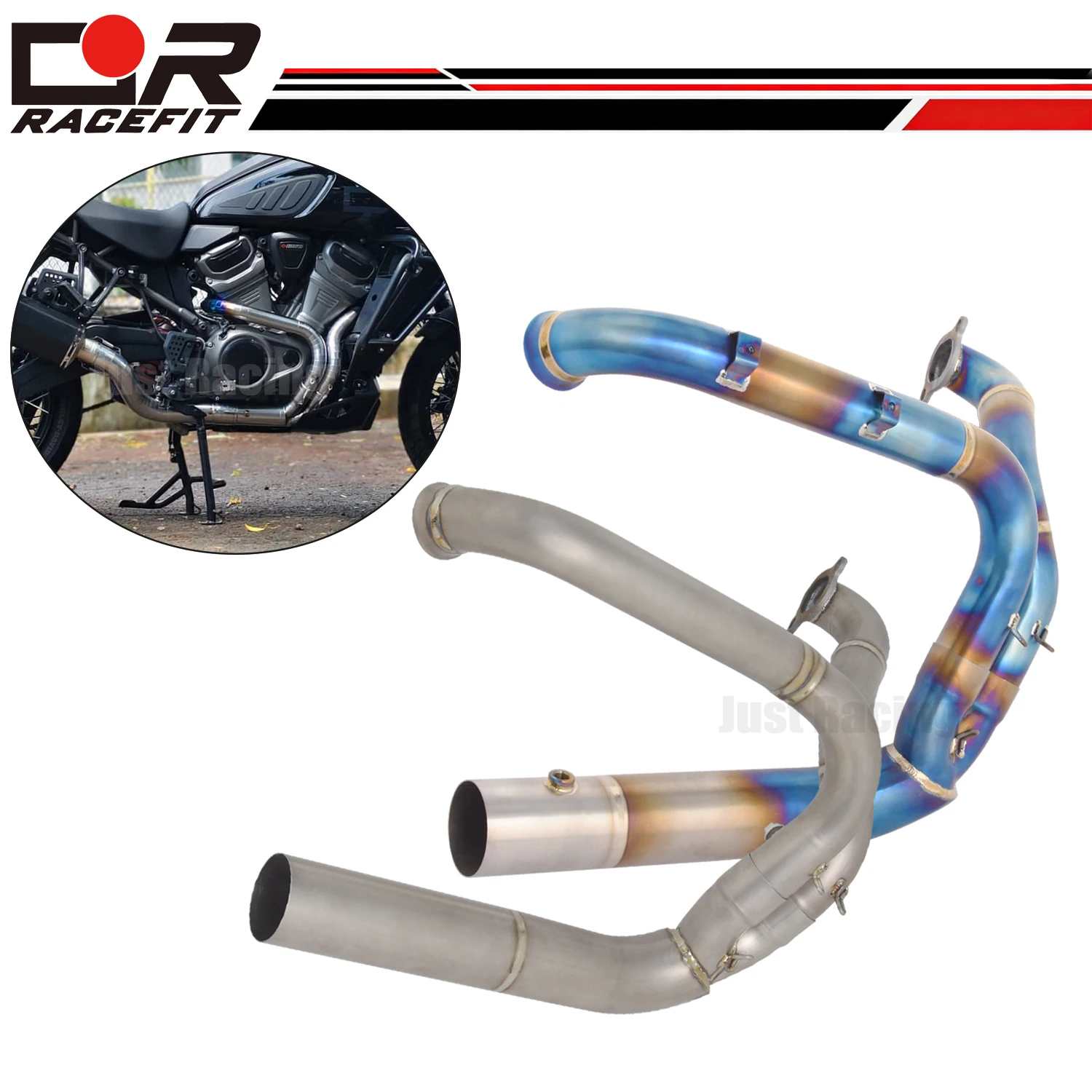 

For Pan America 1250 RA1250S RA1250 2021-2024 Titanium Exhaust Header Link Pipe