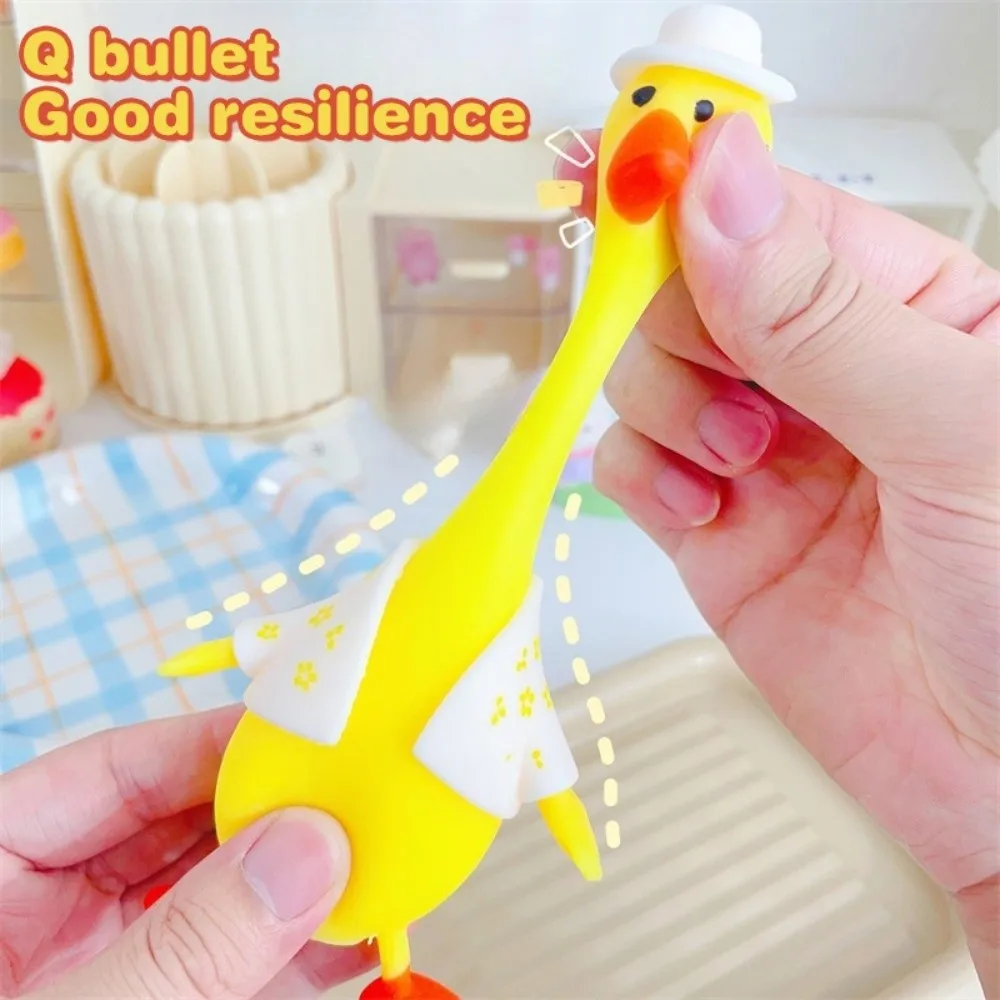 New Cartoon Duck Shape Squeeze Squishy Slow Rising Sitting Sensory Fidget Animal Stress Relief Anxiety Relief