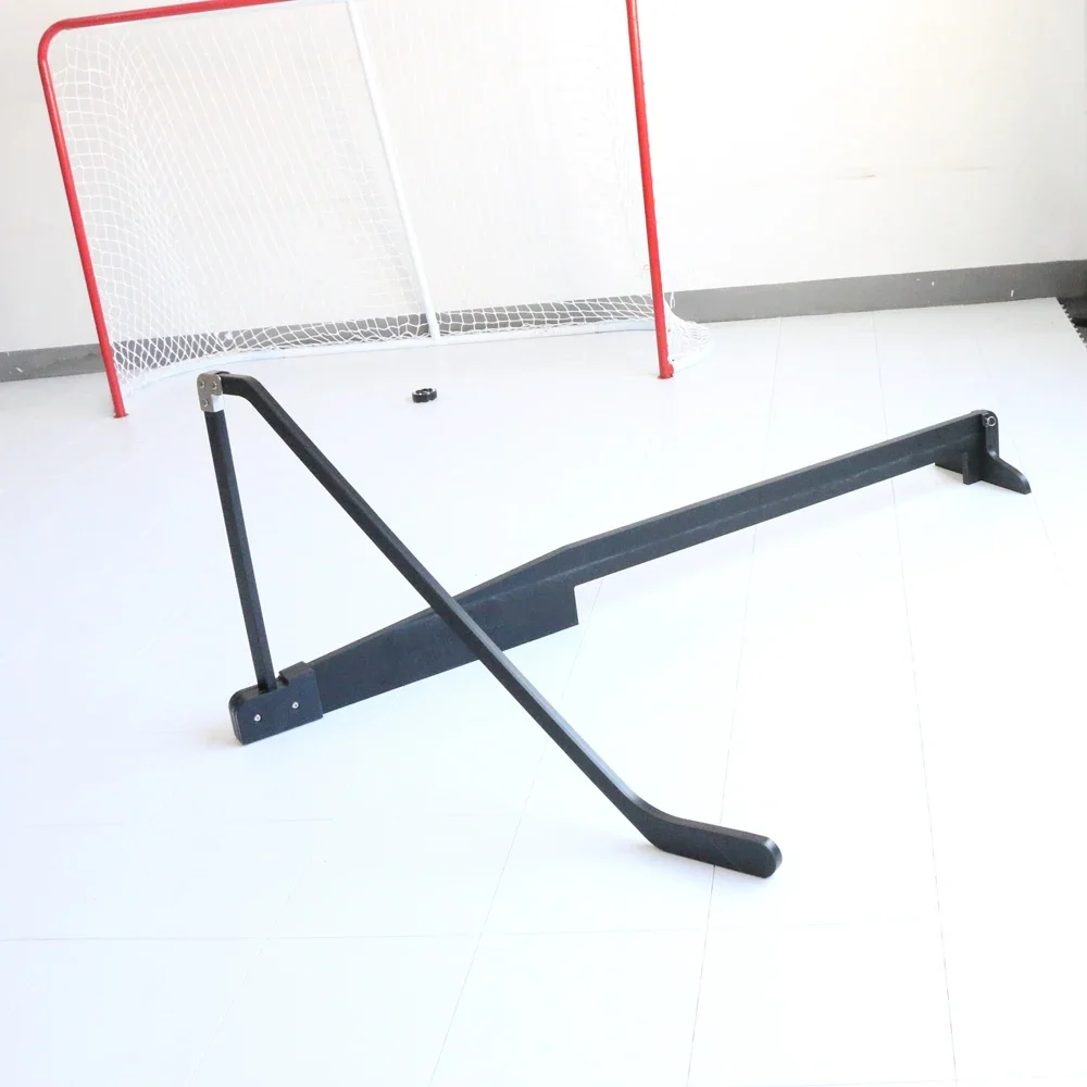 Heavy duty large Ice Hockey training aid with spinning hockey stick trainer