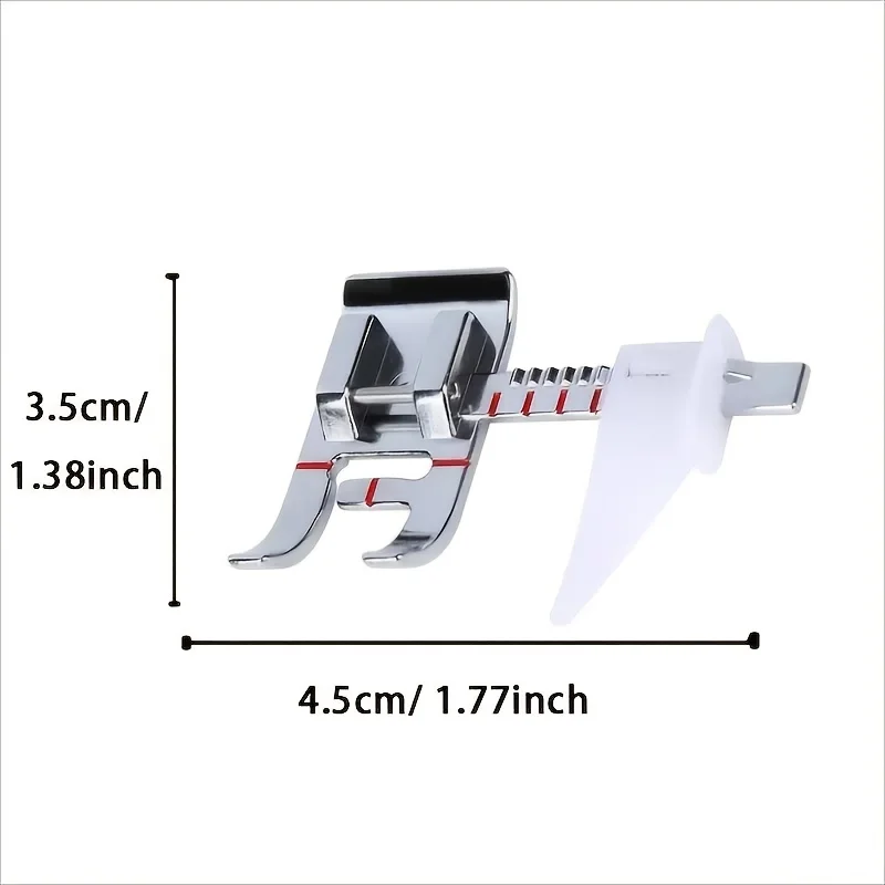 1pc Adjustable Guide Sewing Machine Presser Foot for Shank Snap-On Brother, Babylock, Singer, Janome, Juki, New Home