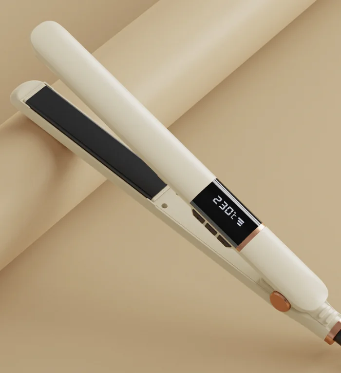 Portable Dual-Purpose USB Hair Straightener & Hair Curler New Light Emitting Diode Display Home No Damage to Hair