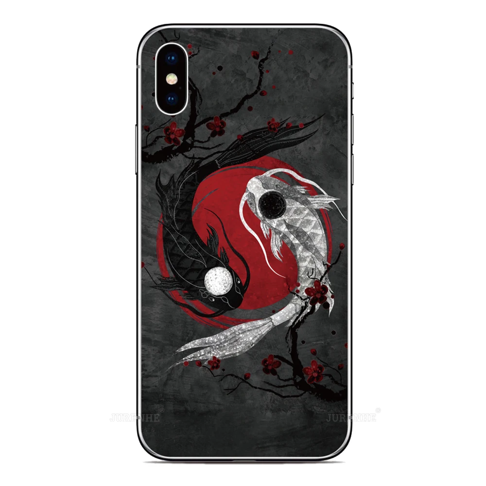 Japan Koi Fish Case For Motorola Moto G85 G84 5G G64 G64Y G54 G53 G13 G14 E13 E14 G24 G34 G04s 4G Nothing Phone 2A CMF 1 2 Cover