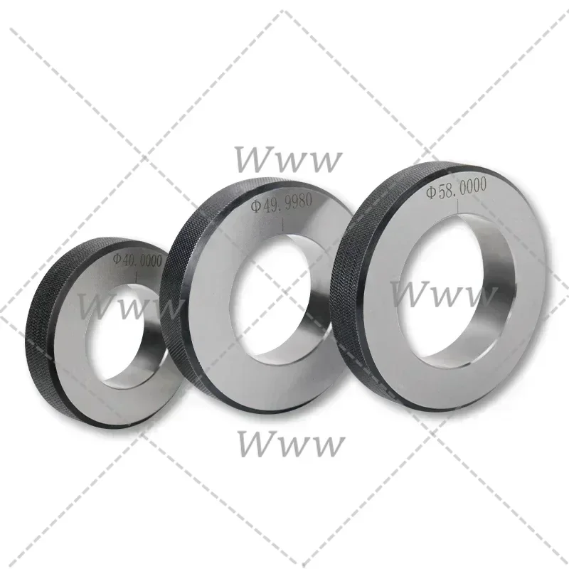 

High Precision ±0.002 Glossy Ring Gauge GO NOGO Smooth Ring Gauge Measuring Inner Diameter Gauge 2-30mm Fine Pitch Gap Test Tool