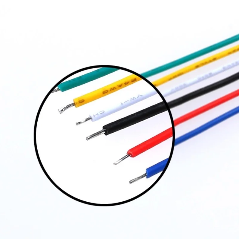 No. 4 commonly used wire bundle double ended tin plated color connecting wire 5CM 8CM 10CM a total of 13 types 10 each