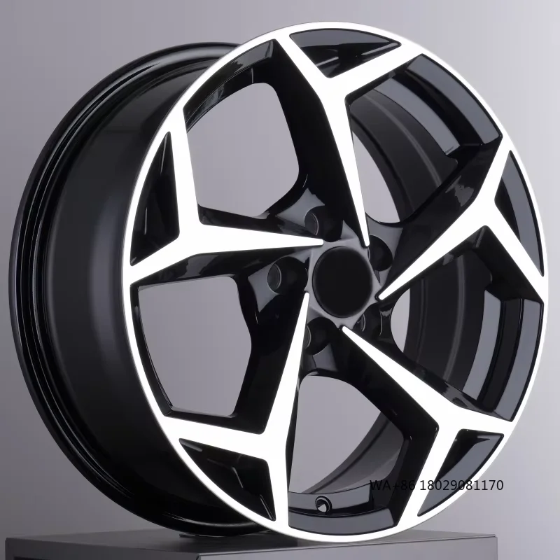 

Лидер продаж, черные полированные блестящие 5*114,3 мм PCD 18-дюймовые колеса гоночного пассажирского автомобиля, кованые колеса