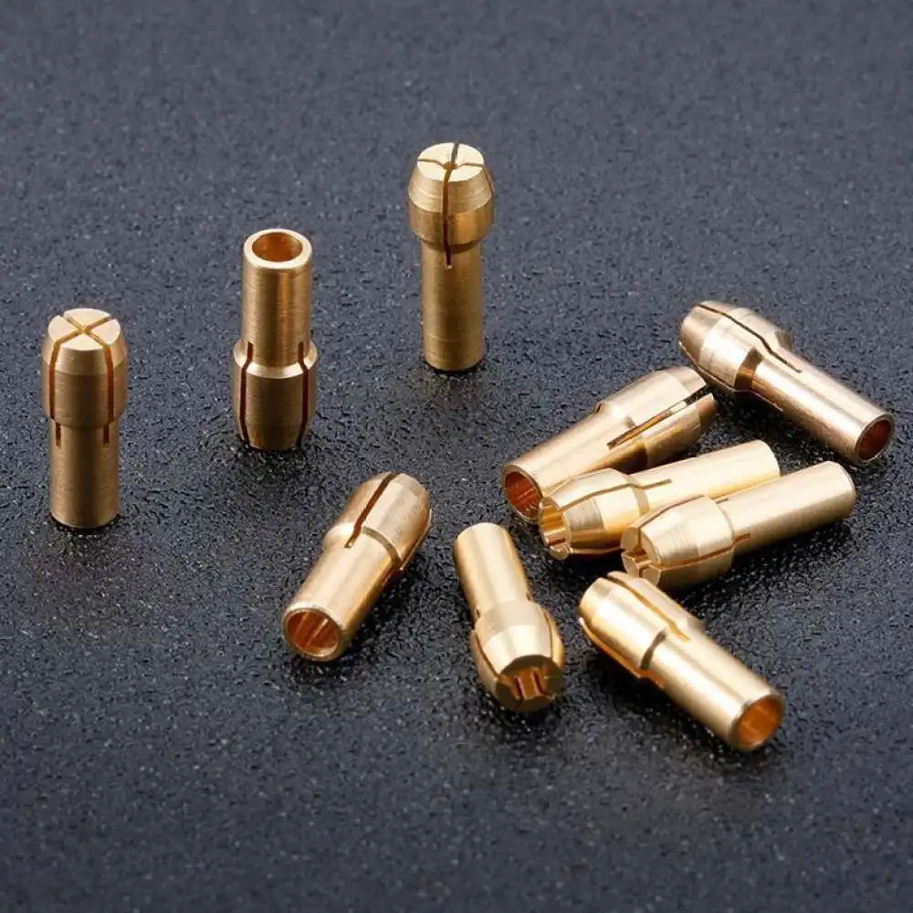 For Yanlijia Copper Collet Insert Nut Set Mini Electric Grinder Accessories Rotary Drill Chuck Adapter Motor Parts