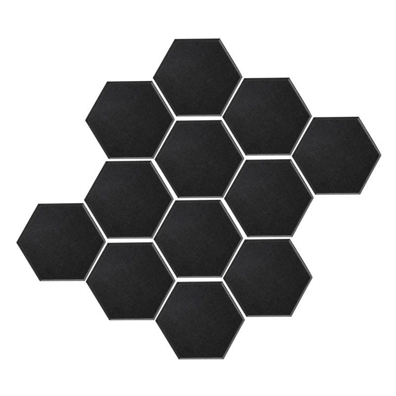 Hexagonal Foam Panel Polyester Fiber Wall Panel for Quiet Study Spaces Libraries