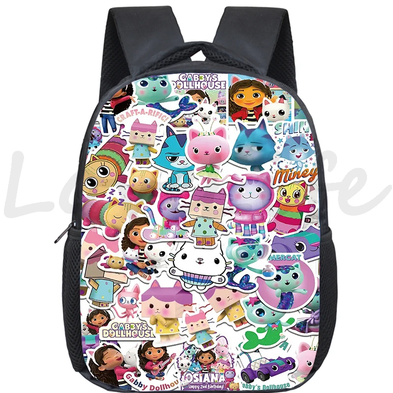 Gabby's Dollhouse Primary School Backpack Children Daily Knapsack Kindergarten Backpacks Girls Boys Kawaii Small Bookbag Mochlia