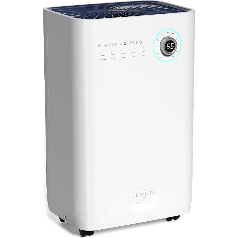 4500 Sq. Ft 50 Pints Dehumidifiers for Basements, Large Rooms, and Home with Auto or Manual Drainage