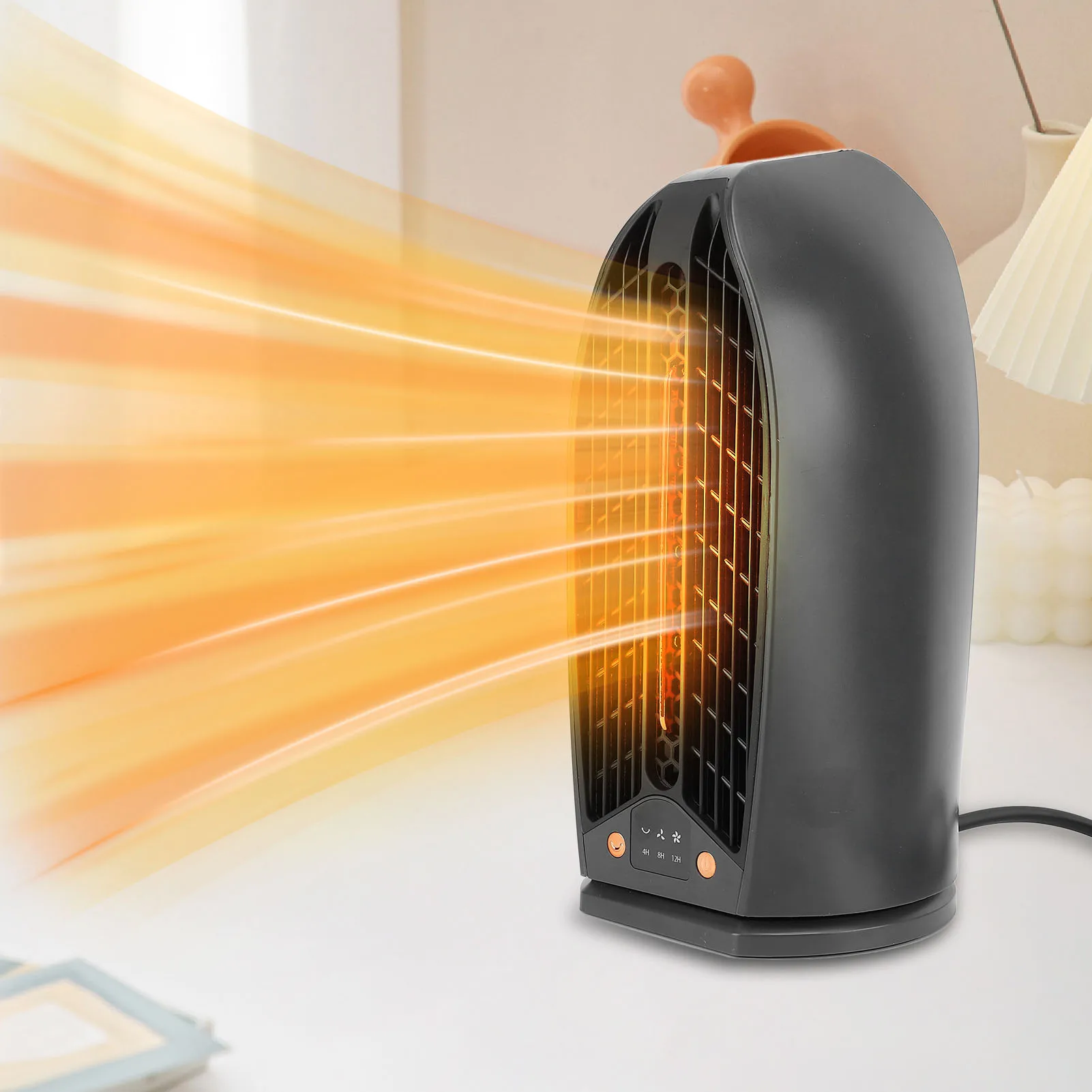 

Мощный мини-настольный воздухонагреватель, быстрый нагрев, электрический обогреватель комнаты с вентилятором для офиса и домашнего использования