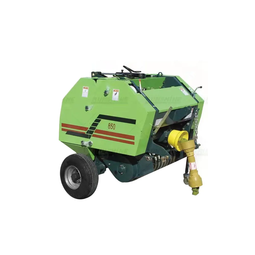 Farm Equipment Mini Tractor Roll Bales Low Price High Quality Mini Hay Press Agriculture Mini Round Hay Baler Machine