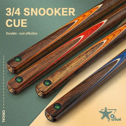 Snooker Cue with  10-10.2mm TipCRICAL 3/4 Snooker Cue Ash Wood Shaft free extension and case for Snooker Cue Stick