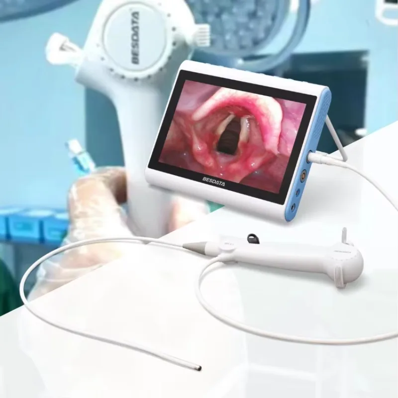 Flexible Fiber Nasopharyngolaryngoscope Rhinolaryngoscope Equipped with USB Endoscope Camera for Detailed Checking Tasks