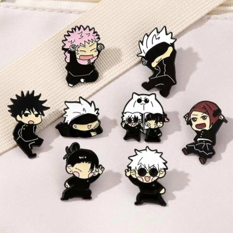 

2026 Metal Badge Jewelry Backpack Clothing Accessories Festival Gift Cartoon Character Brooch Handsome Eye Mask Boy Enamel Pin