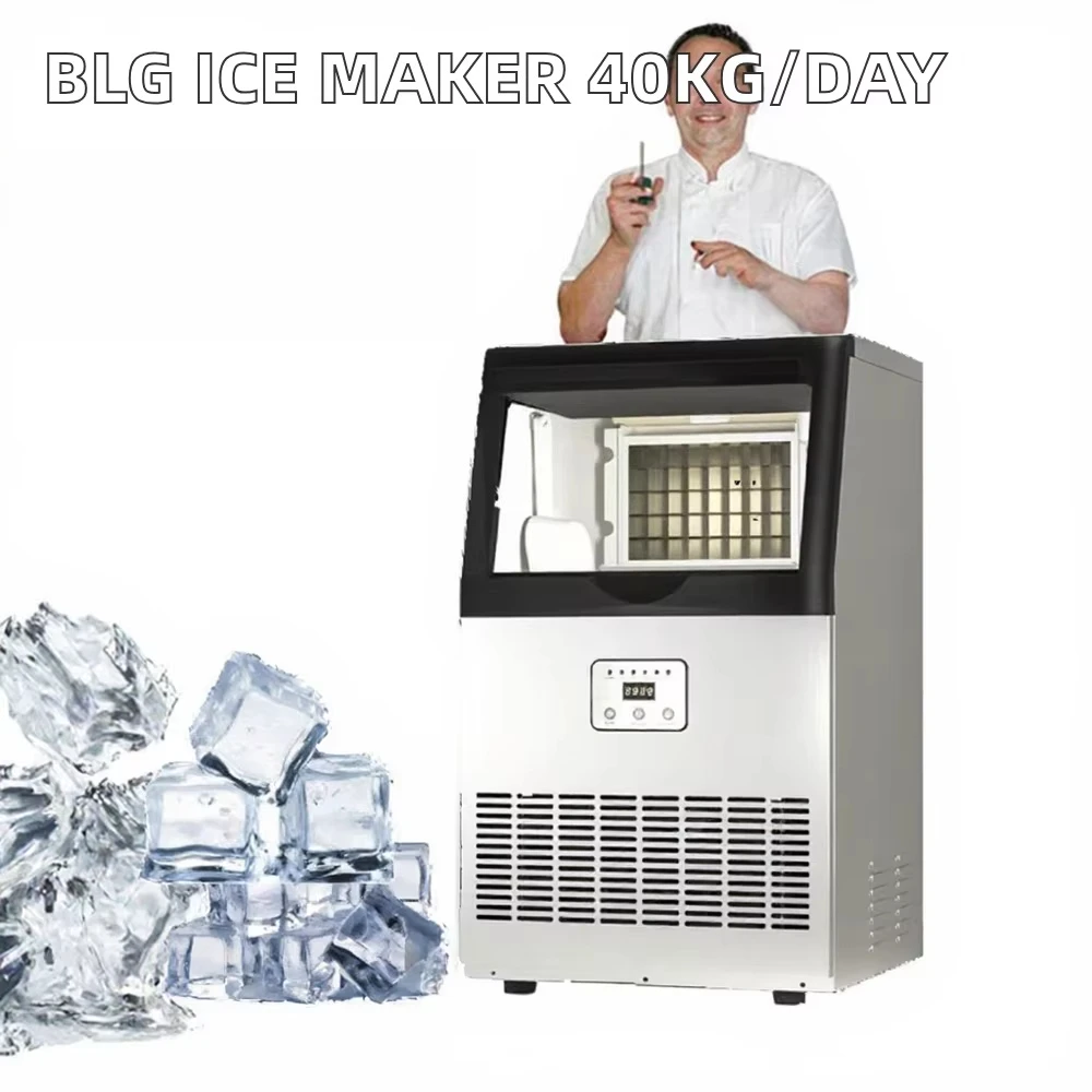Commercial ice maker daily output is 40 kg