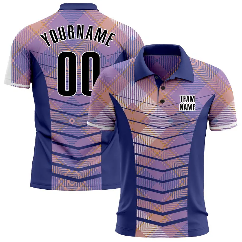 

Summer Shirts Women For Men Custom Simple Line Polo Shirt 3D Printed Tops Customize Your Name, Number, Team Name