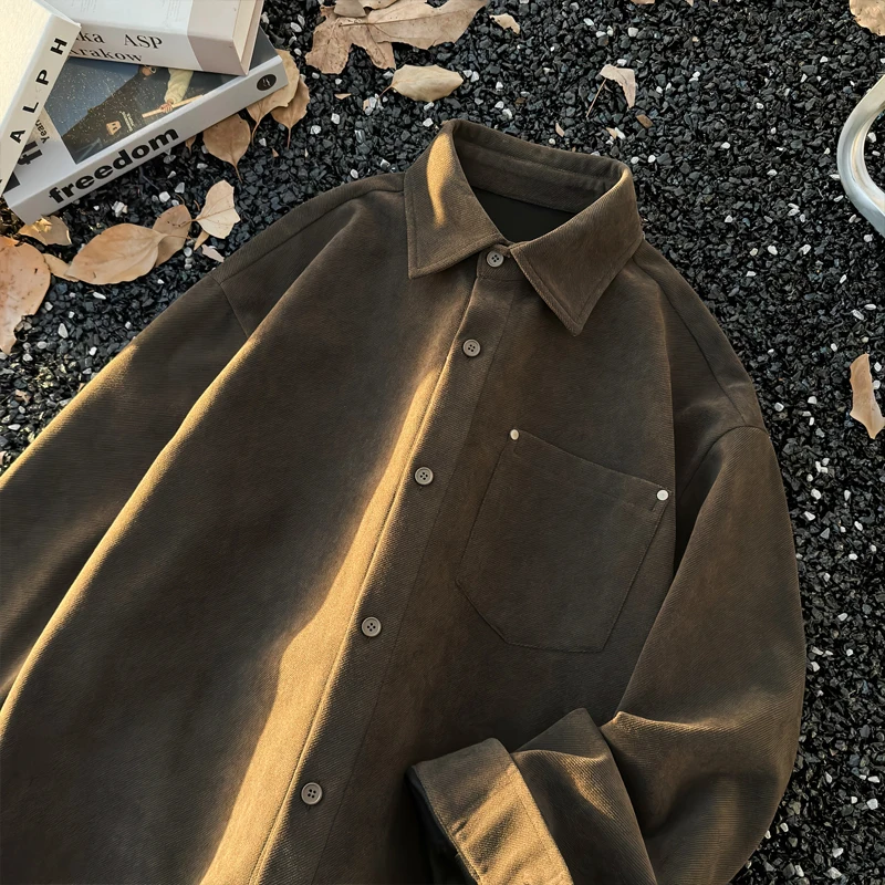 

Harajuku мужские рубашки большого размера, уличная одежда, мужские повседневные топы с длинными рукавами, осень 202, мужские свободные рубашки 3XL