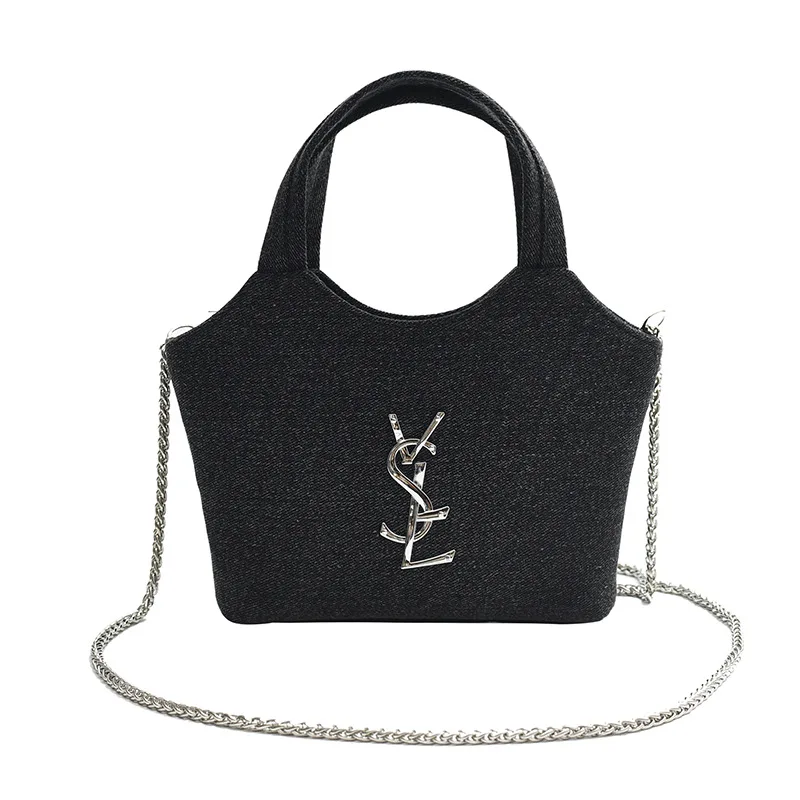 

2025 Summer Denim Bucket Bag | Luxury Chain Strap Handbag | Stylish Shoulder Purse | Designer Crossbody | Fashion Essential