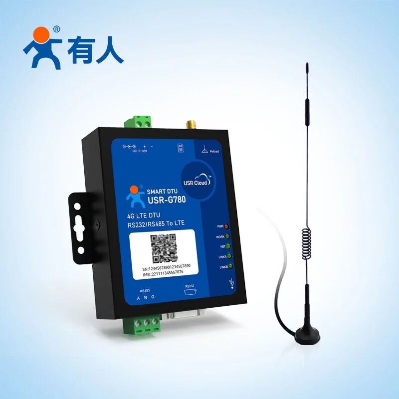 

4G dtu module 485 data communication gprs wireless transparent transmission equipment USR-G780V2