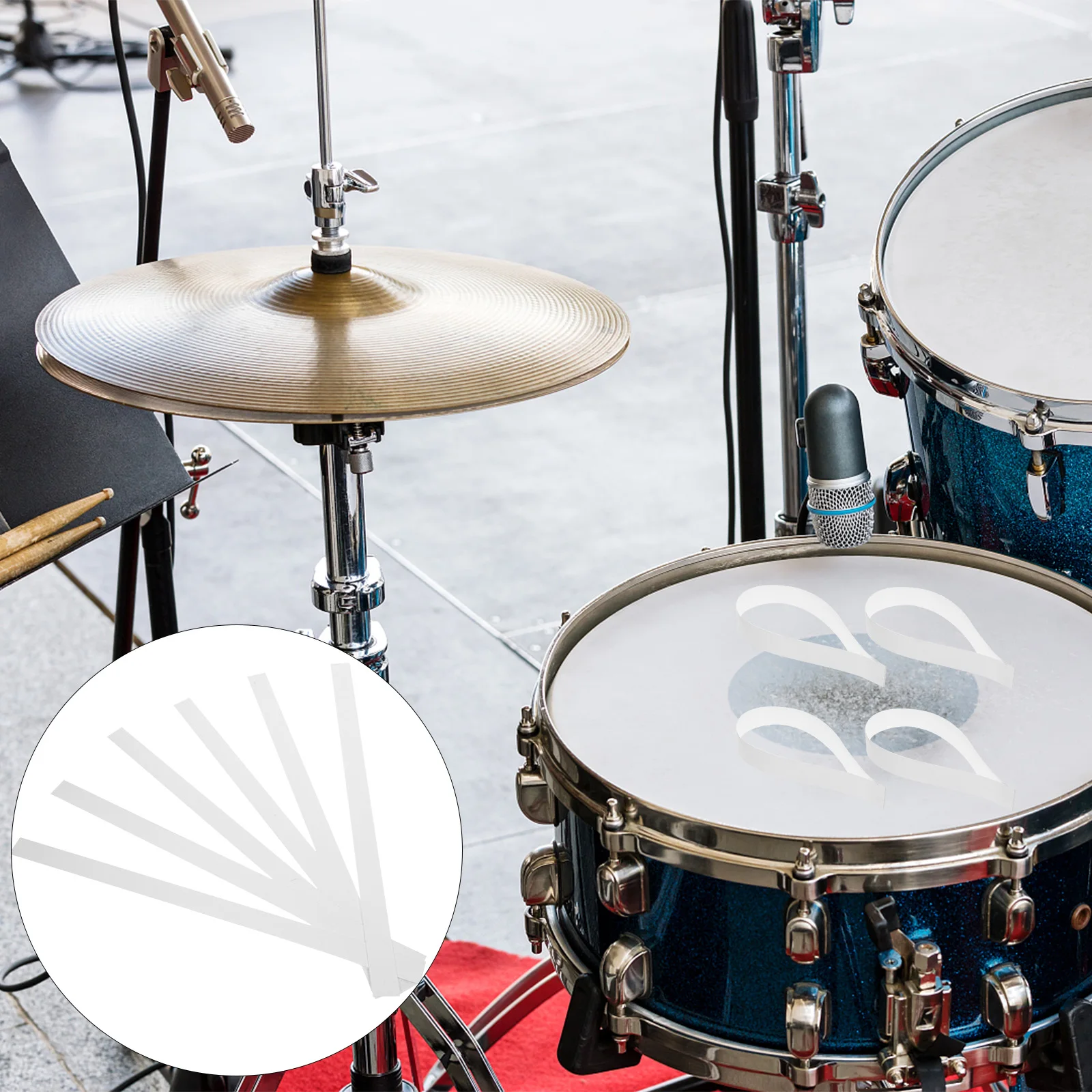 

6pcs Snare Drum Wire Mounting Straps PET Plastic Adjustable Reliable Compatible Most Snare Drums Accessories Random Color Pair