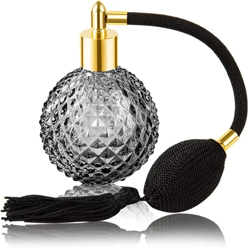 

Популярный винтажный многоразовый флакон для духов объемом 100 мл с длинной кисточкой, высококачественный винтажный флакон для духов с распылителем