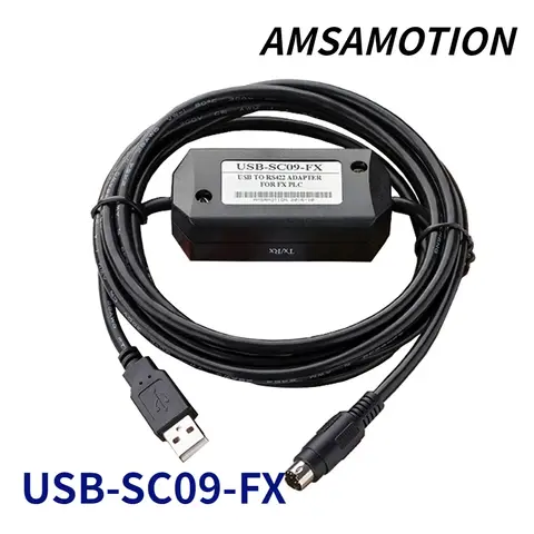 USB-SC09-FX PLC 프로그래밍 케이블 FX-USB-AW 호환