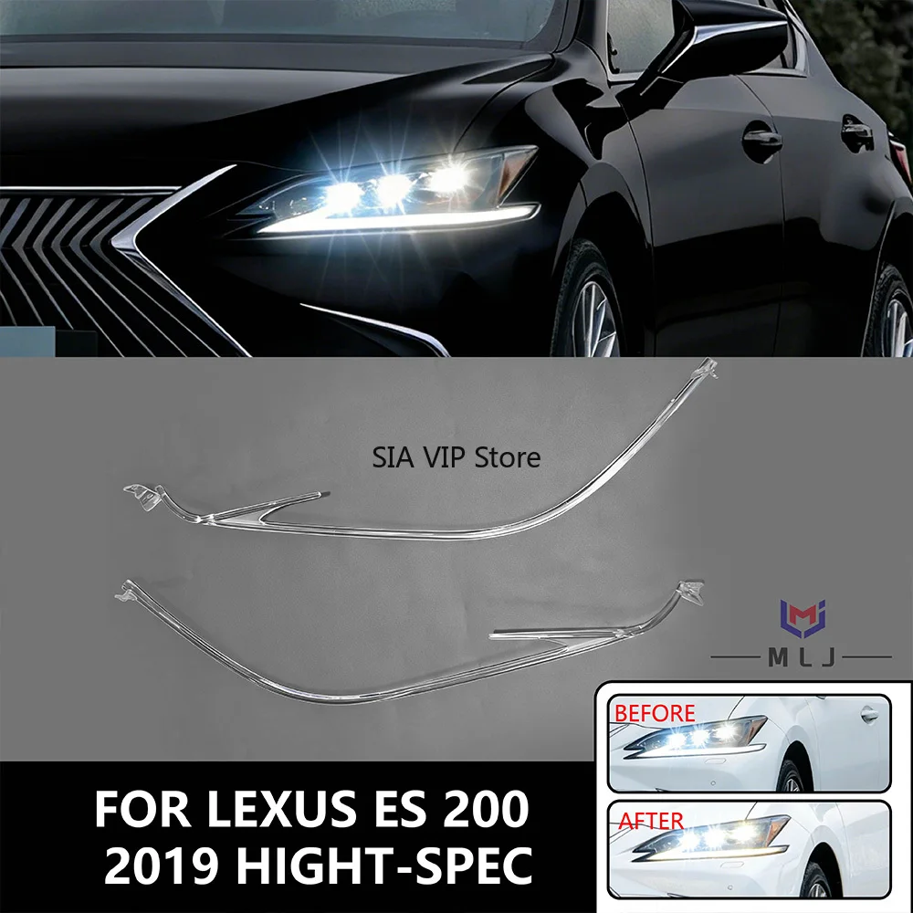 

For Lexus ES300 ES200 2019 HIGHT-SPEC Acrylic Tube Headlamp Light Guide DRL Car Headlight Light Guide Strip Tube Angel Eyes