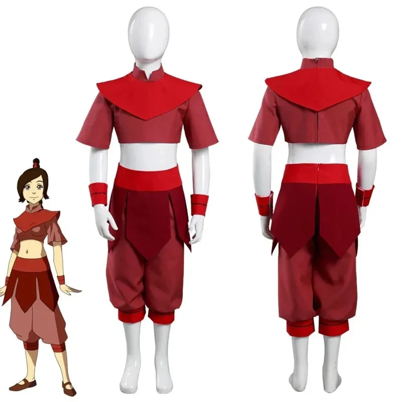 

Avatar: The Last Airbender Ty Lee Cosplay Costume Red Jumpsuit Outfits Halloween Carnival Suit