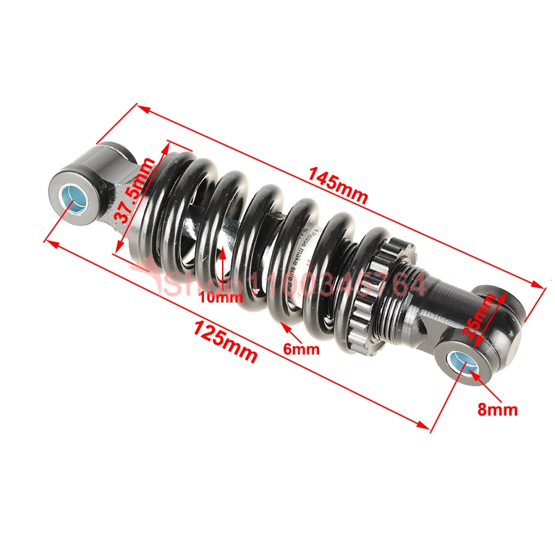 Scooter 125mm rear shock absorber suspension shock absorber suitable for bicycle mountain bike scooter accessories