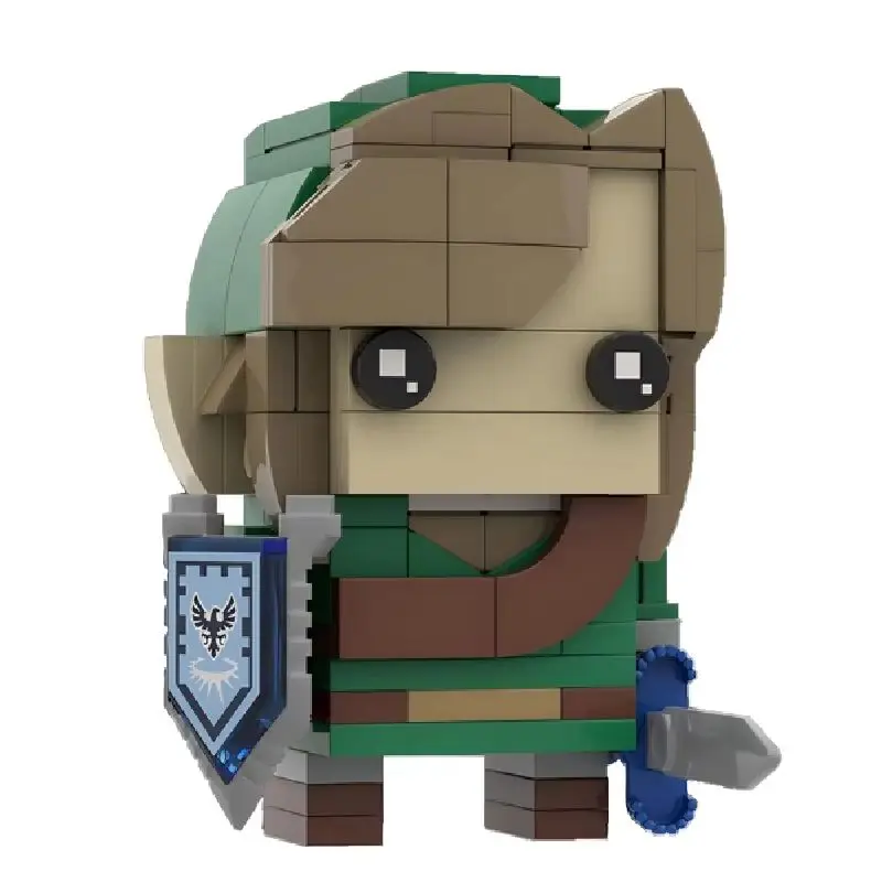 MOC game characters around the building block character collection square doll series mosaic building block toy gift