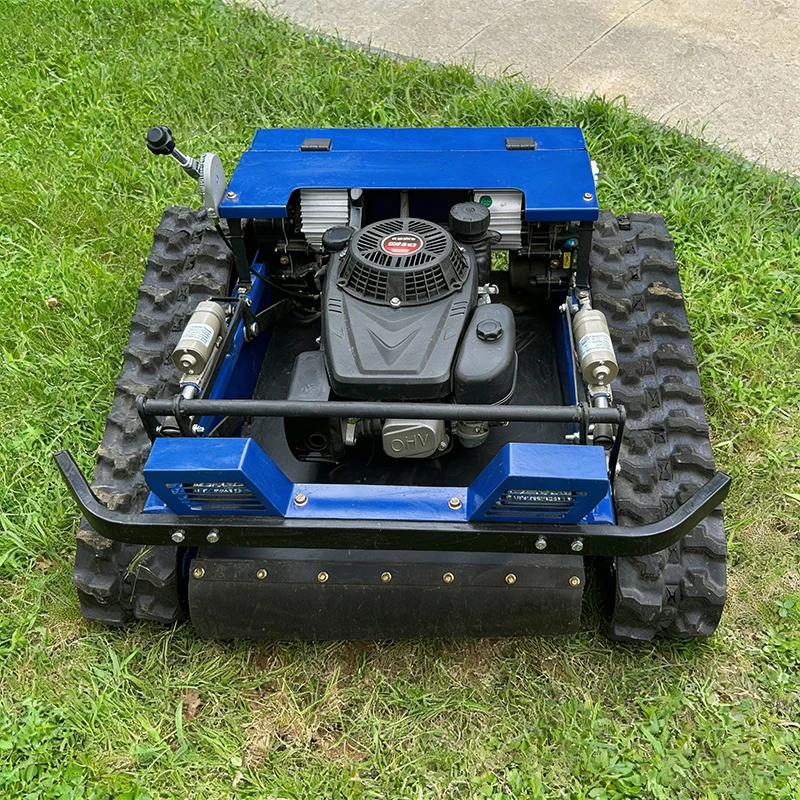 CE EPA Approved 550mm All Terrain Grass Cutting Machine Agriculture Rubber Tracks Remote Control Robot Lawn Mower