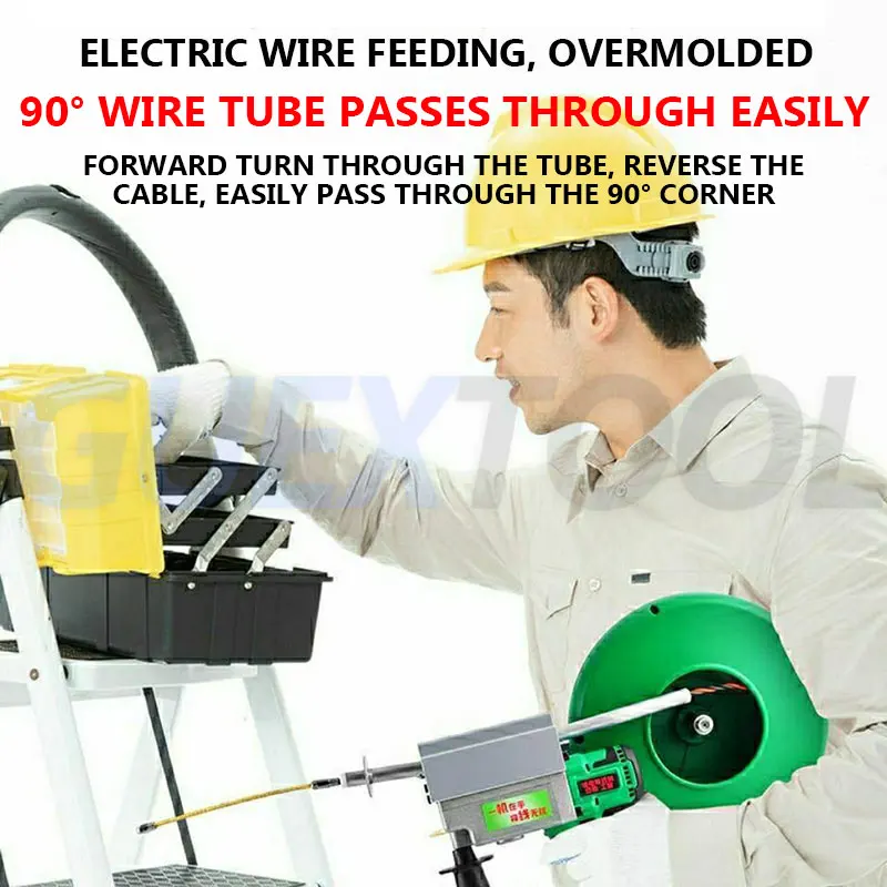 自動電動万能鋼線通線機 電線引抜機 建設用ワイヤー引張機自動電気普遍的な鋼鉄ワイヤースレッディング機械 電気ワイヤーデッサンスレッディング機械 建設ワイヤープラー 電気ワイヤー引き出す機械 充電可能な引き付け機械