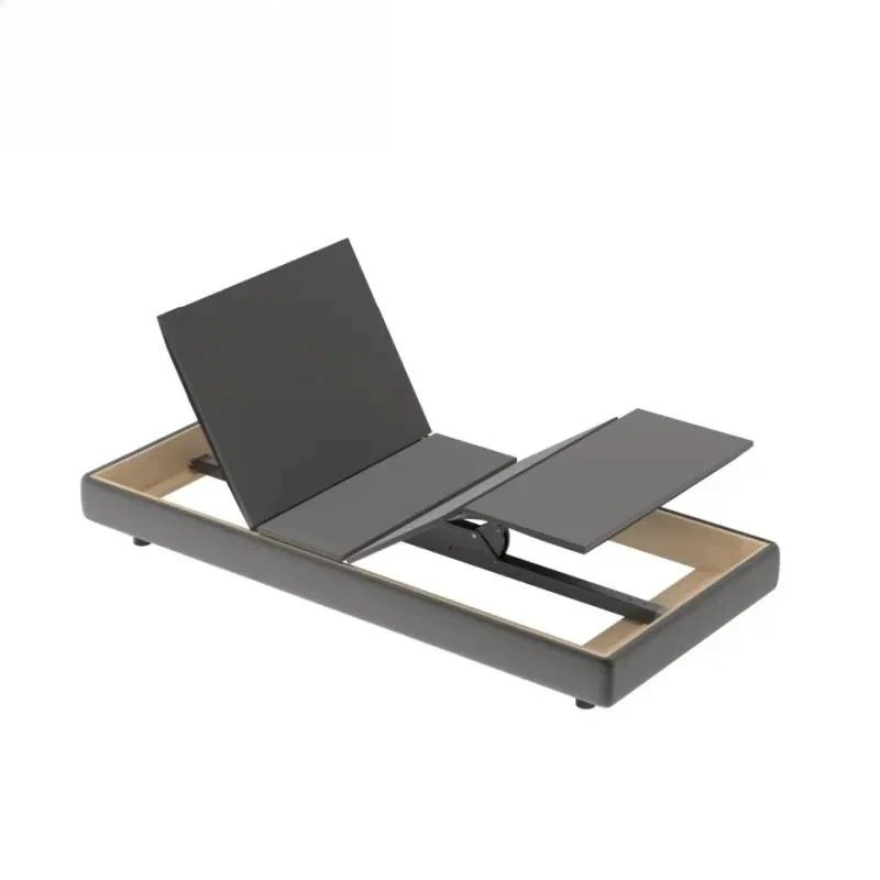 Adjustable Folding Bed Frame Medium Rail Sliding Base Outdoor Hotel Beach