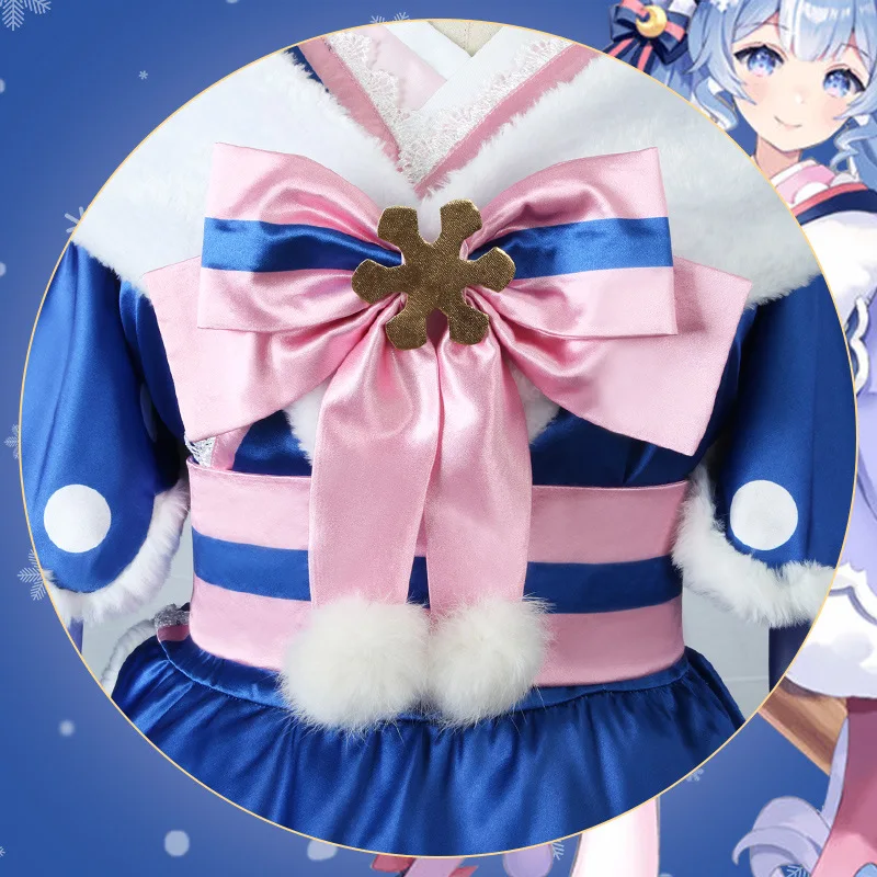 Cosplay Miku Cosplay Halloween do odgrywania ról strój imprezowy urocza sukienka Halloween zima 2023 śnieg Miku S-2xl