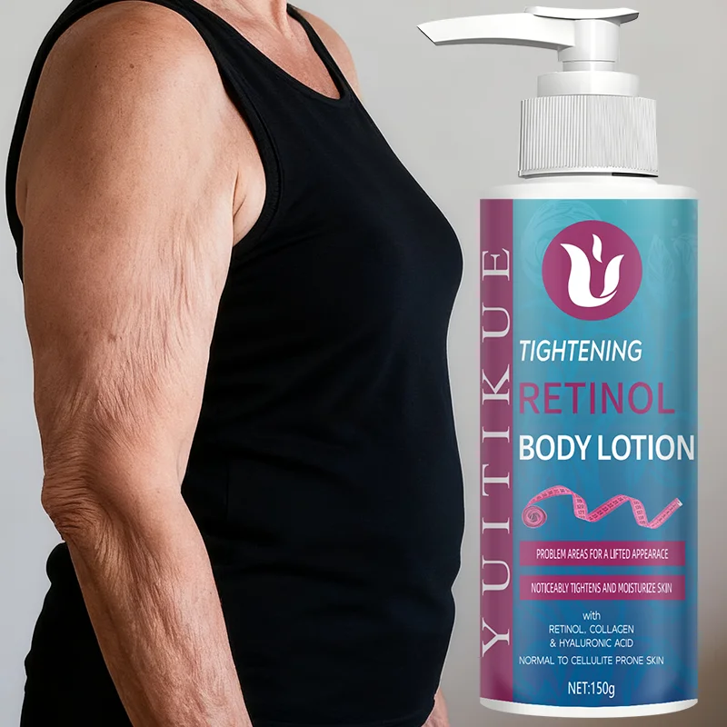 YUITIKUE TIGHTENING RETINOL BODY LOTION 150g - Firms, Moisturizes & Glow, for Multiple Body Areas, with Collagen & HA