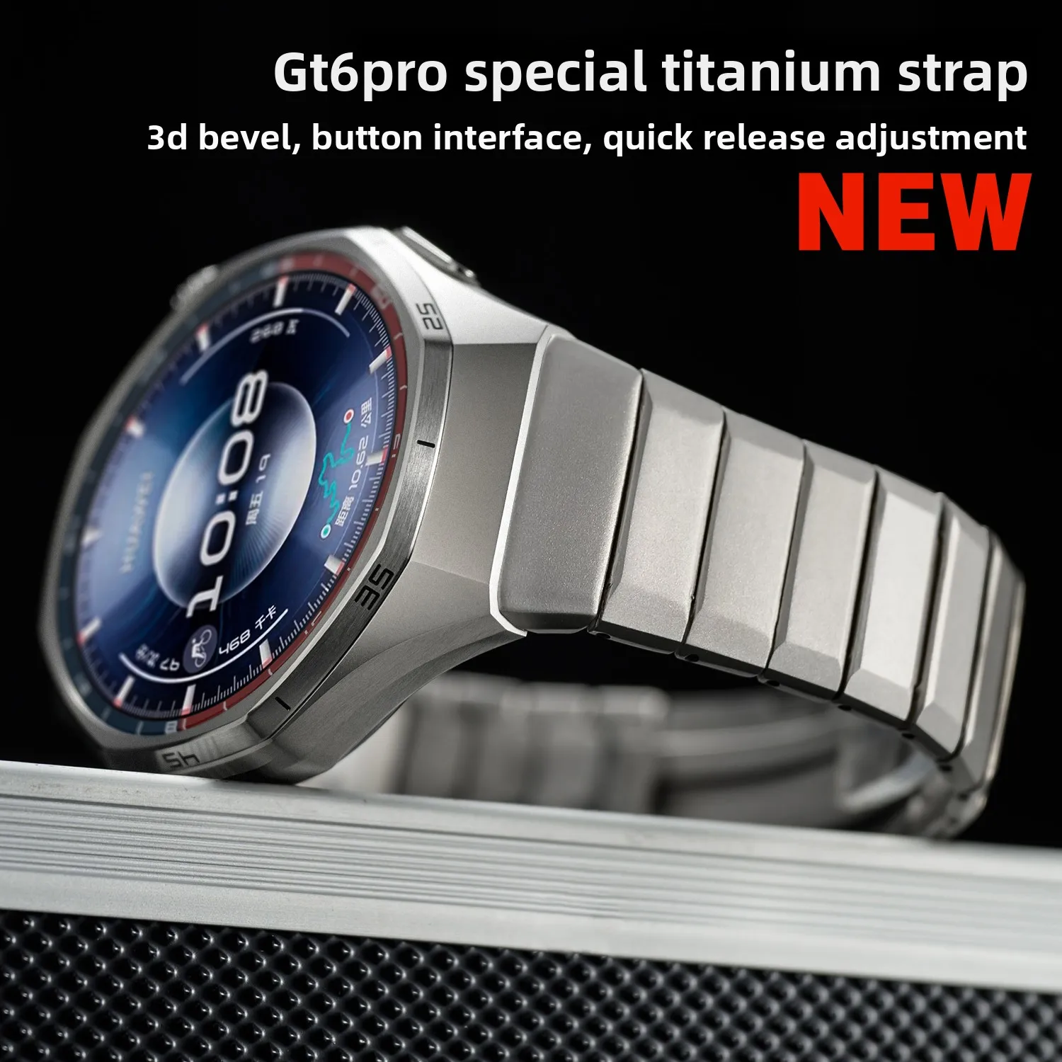 No Gaps Original Titanium Alloy Strap For Huawei Watch GT 6 Pro Metal Band Bracelet For Huawei Watch GT6 Pro Correa Watchband