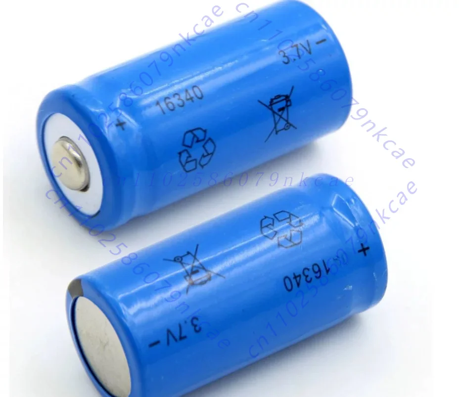 16340 lithium battery CR123A large capacity rechargeable battery 1300mAh 3.7V laser pointer strong light flashlight