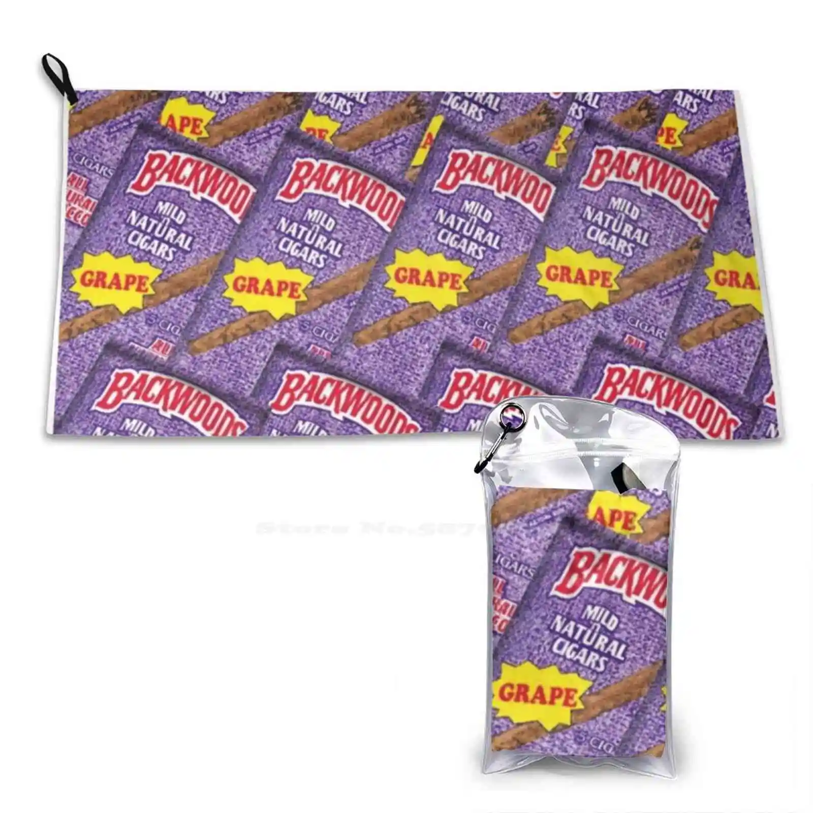 Only Backwoods Custom Soft Sport Towels Home Outdoor Backwoods Grape