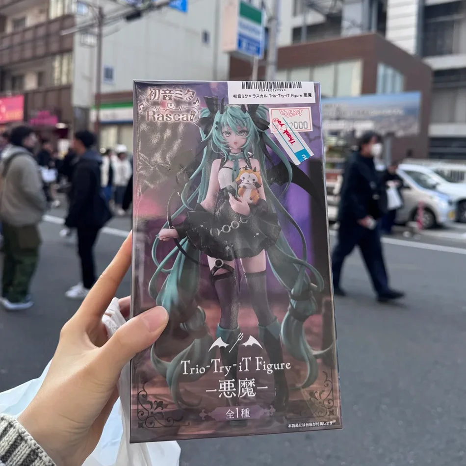 Nova Figura de Anime Hatsune Miku de 18cm, Personagem Sexy, Ornamentos de Diabinho, Decoração Kawaii para Carro, Modelo Colecionável, Presente