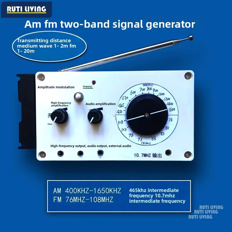 AM FM Medium Wave Shortwave Signal Generator 5mhz-18mhz 400khz-1650khz Band Wireless Transmitter Repair Debug Radio